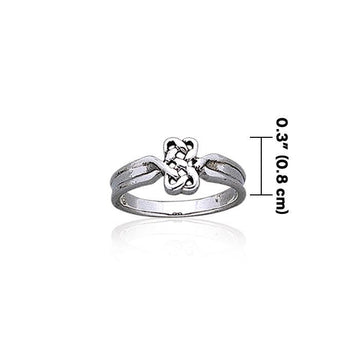 Eternal Celtic Hearts Sterling Silver Ring TR1761 - Jewelry